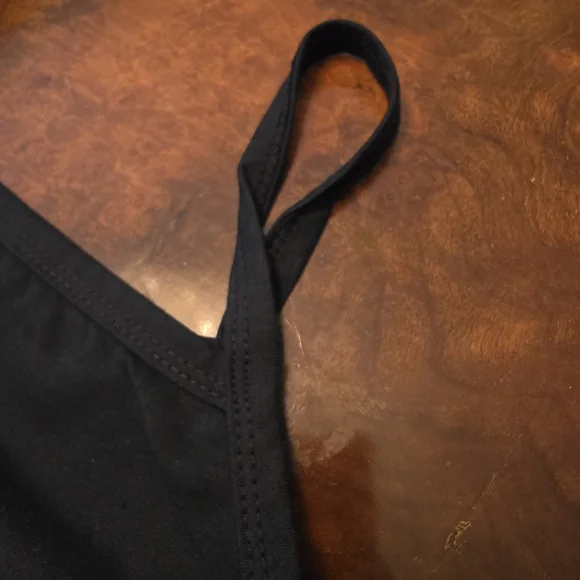 Black Tank Top with J'ADORE Rhinestone Design - Picture 5 of 6